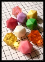 Dice : Dice - 20D - Game Science Mini 20Ds Multi Color - Gen Con Aug 2010